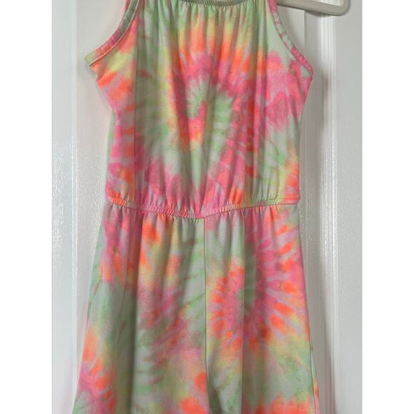 GIRLS WONDER NATION NEON MULTI COLORED ROMPER SZ 6/6X SMALL - Picture 2 of 6
